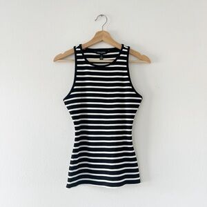 WHBM FORME | Striped Ribbed Athletic Top | XS